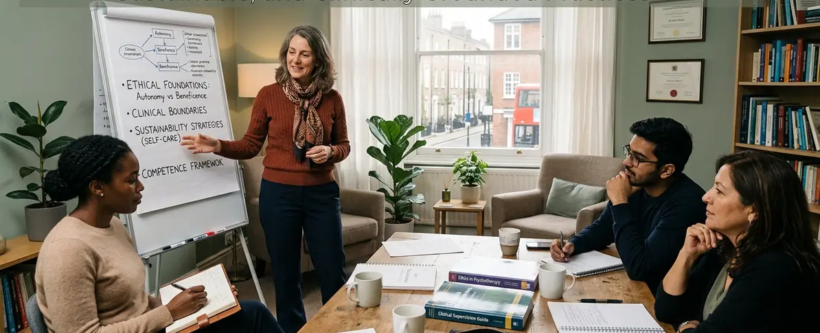 A therapist-led educational resource for mental health clinicians building ethical, sustainable, and clinically